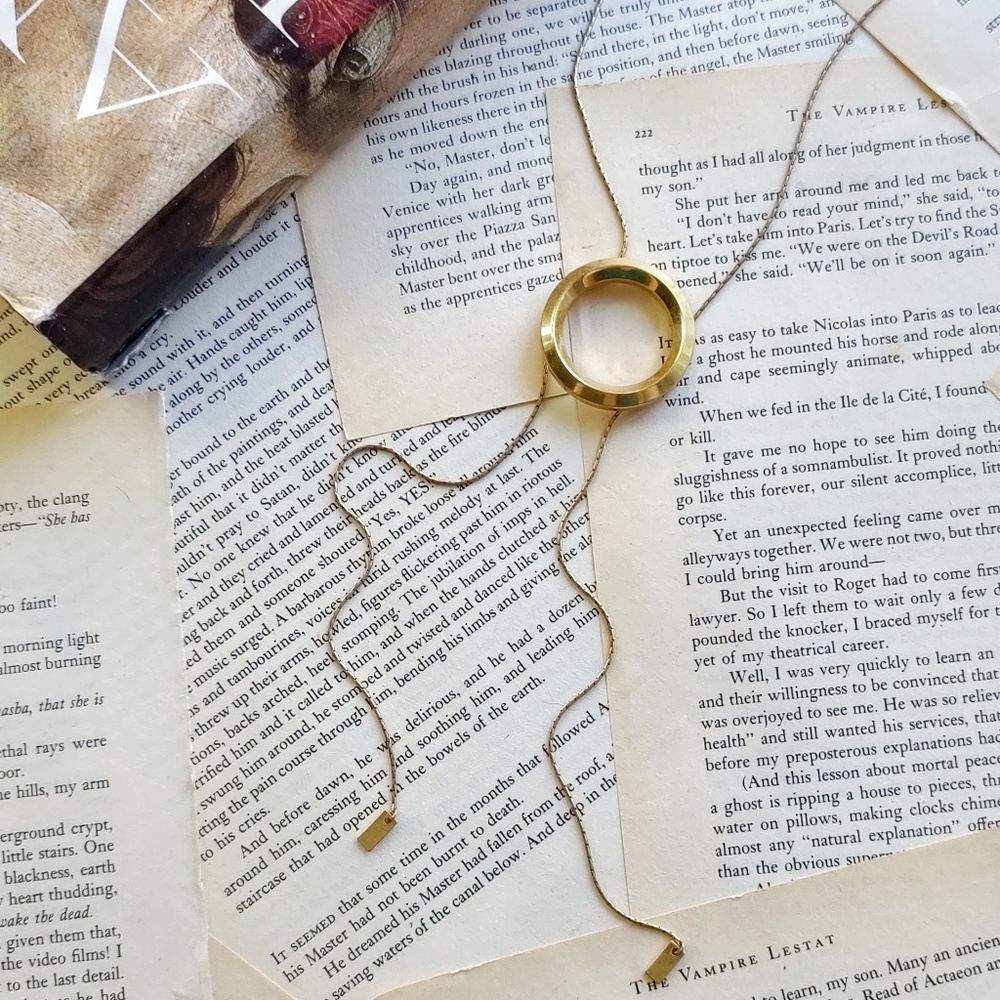 MADEWELL Sliding Ring Bolo Necklace